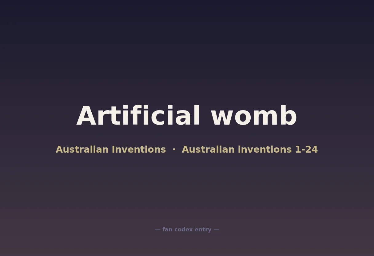 Artificial womb